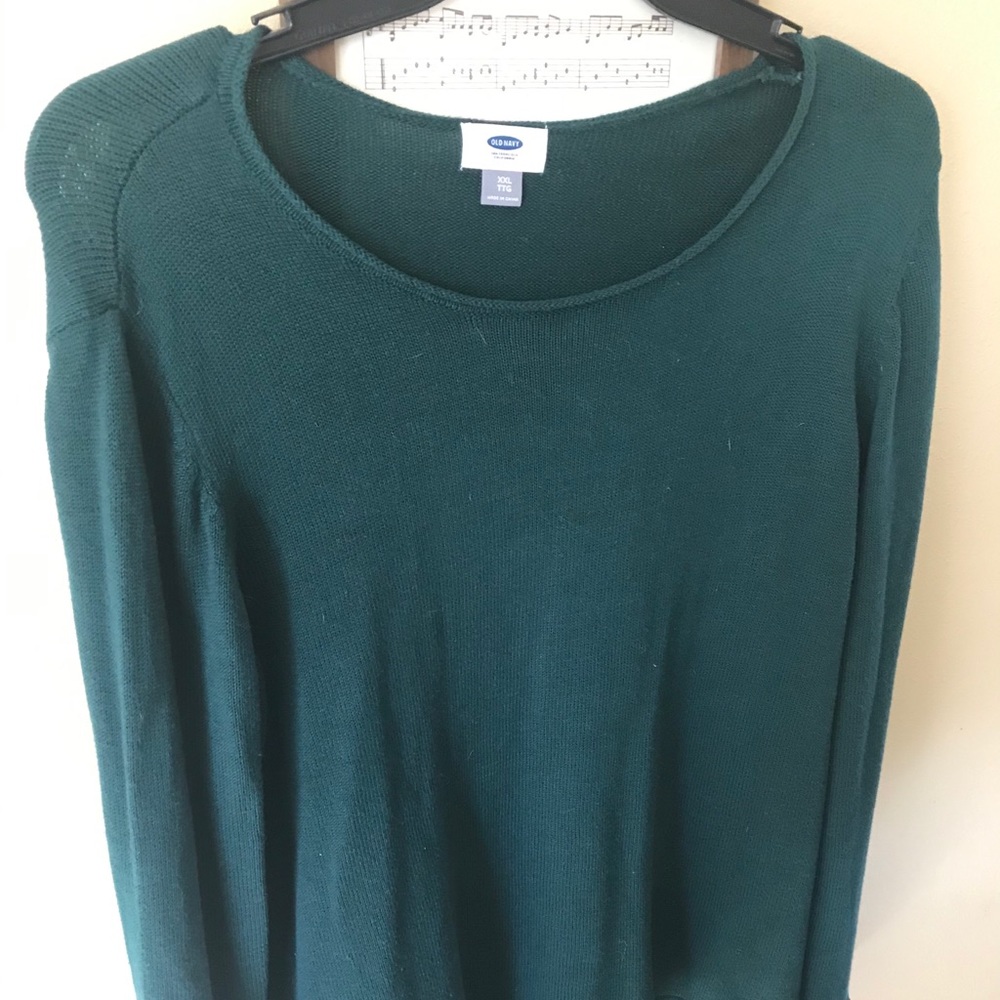 Forrest green crew sweater
